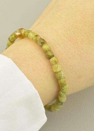 Браслет цитрин,гранат 17 см.