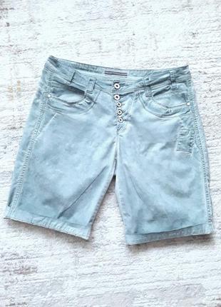 Тонкие стрейчевые котоновые шорты, 46?-48-50?, хлопок, эластан, street one