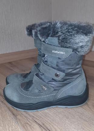 Сапоги зимние для девочки 35р. elefanten