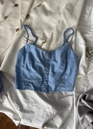 Голубой топ