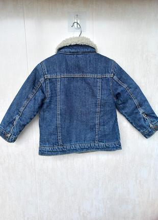 Утеплена джинсова куртка