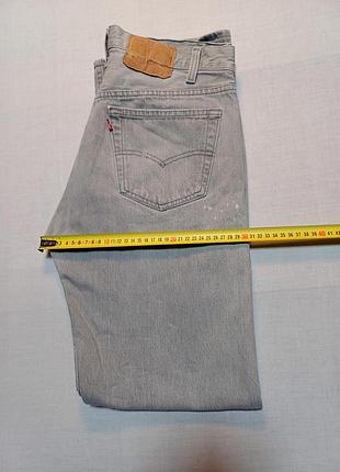 Джинсы светло- серые очень интересны своим цветом vintage винтажные талия 86 см levi's 501 501-0652 w33 l32
made in u.s.a