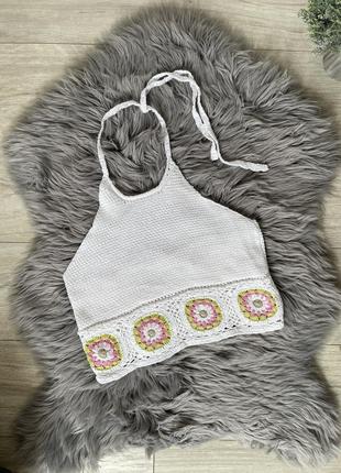 Красивий вʼязаний топ