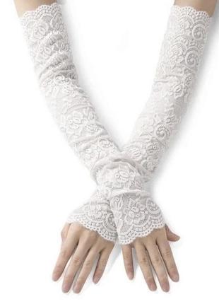 Мітенки рукава захистні мереживні в стилі лоліта4 фото
