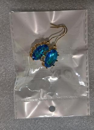 Сережки кульчики медзолото