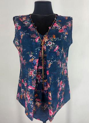 Суперцена. стильная блузка. цветочный принт. турция. новая, р-ры 40-48
