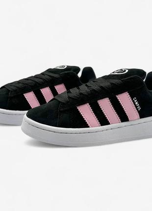 Adidas campus 00s black true pink4 фото