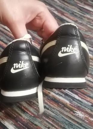 Кожаные беговые кроссовки кеды nike fitsole 40 р. стелька 26 см. унисекс