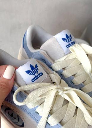 Кроссовки кеды замшевые женские ensemble survetement adidas bosnie blue/white8 фото