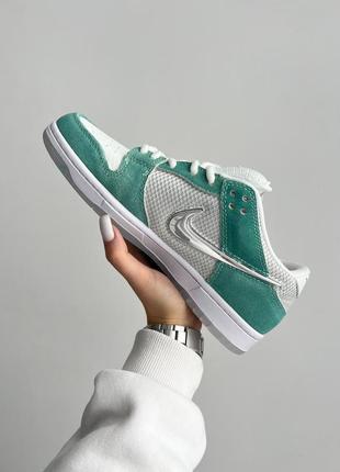 April skateboards x dunk low sb 'turbo green' nike4 фото