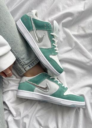 April skateboards x dunk low sb 'turbo green' nike10 фото