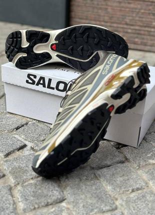 Salomon xt-6 beluga dull gold4 фото