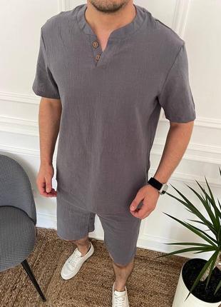 Костюм з льону