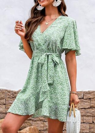 Легкое платье в цветочный принт shein m-l 46-48