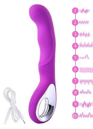 Вибратор для стимуляции точки g usb - фиолетовый – вибраторы