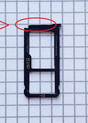 Держатель симкарт zte blade a6 a0620 для телефона б/у