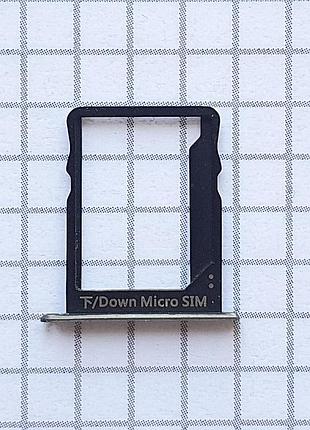 Тримач сім карти huawei p8 lite ale-l21 для телефона оригінал сірий