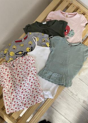 Набір футболок для дівчинки , літні речі пакетом , футболка1 фото