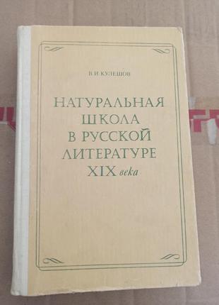 Кулешов натуральная школа в русской литературе xix века 1982