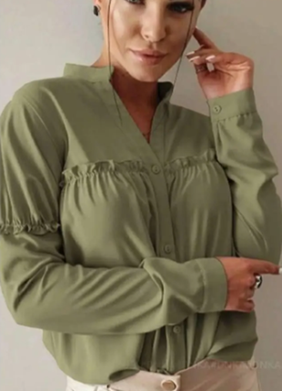 Блузка женская софт с v-вырезом 42-44,46-48,50-52,54-56 razg4413-р41512iве1 фото
