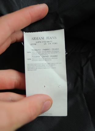 Armani jeans вовняне жіноче пальто чорне чорно біле армані max mara zara 40 l prada9 фото