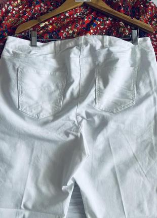 Стильні білі джинси батал5 фото