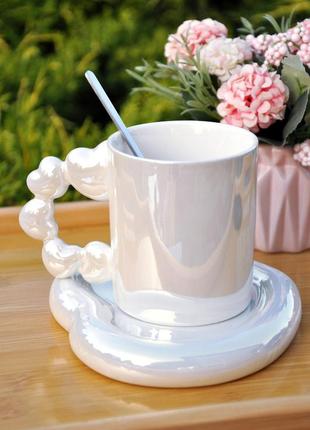 Чашка с блюдцем "loveliness", 280 ml3 фото