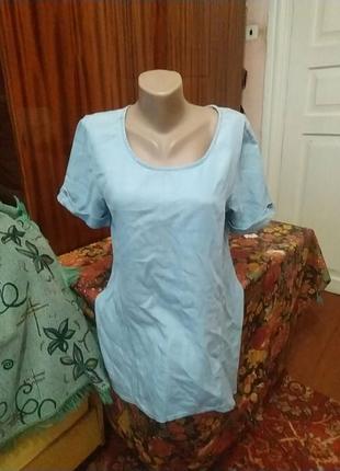 Катонове тонкие платья 100% люсцел