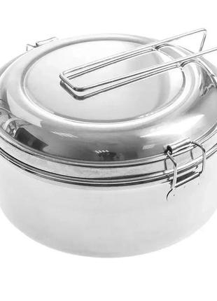 Badger outdoor 3 steelcook набір туристичного посуду bo-mt-s