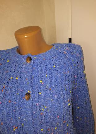 Мягкий вязаний светр на гудзиках3 фото