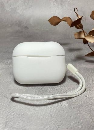 Чехол silicone case для airpods pro 2 в белом цвете