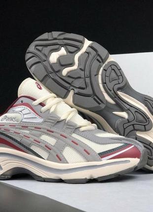 Чоловічі кросівки  asics gel-preleus  бежеві з сірим