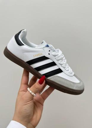 Кросівки adidas samba white black