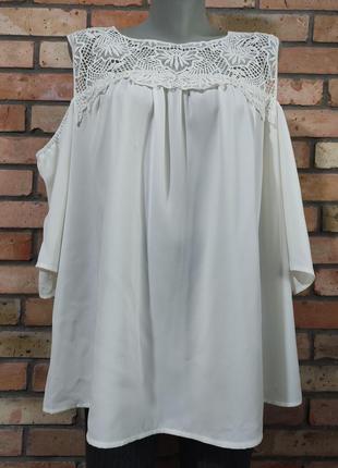 Soon шикарная блузка кружево шифон
