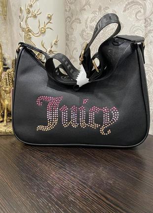 Сумка чорна стрази орігінал juicy couture6 фото