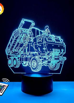 Ночник-светильник 3d "himars 2" 3dtoyslamp 23х13 см  cl0028161