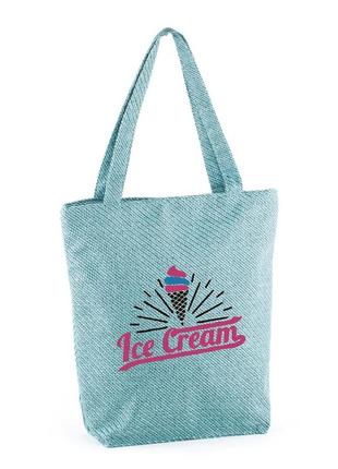 Сумка стандарт рогожка "ice cream"