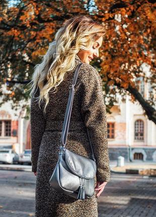 Кожаная сумка модель 19 никель флотар