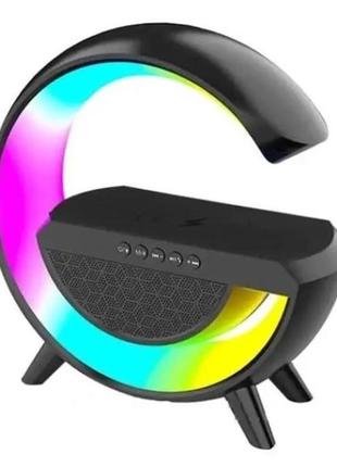 Настільна лампа g-smart light sound machine з бездротовою зарядкою (black)3 фото