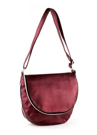 Сумка kotico daily с клапаном 250х270х90 мм бордо натурель