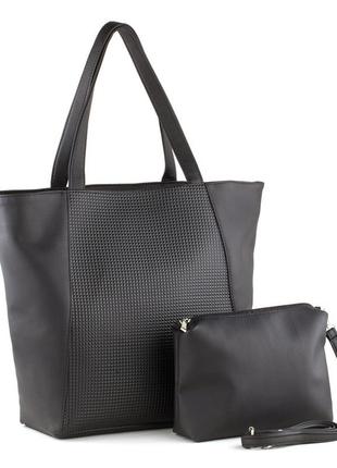 Сумка kotico шопер 350х500х140 мм чорний флай і чорний фараон