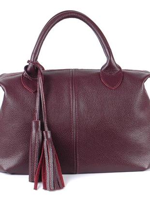 Шкіряна сумка модель 20 виноградний флотар