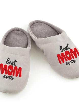 Домашние тапочки шлепки лучшая мама в мире_розмір 34-35 (23 см)_склад