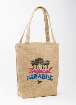 Сумка стандарт рогожка "paradise"