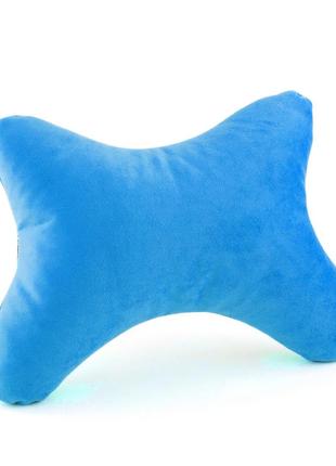 Подголовник в авто голубой флис_склад