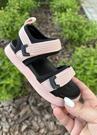 Босоножки сиреневые и пудровые девушкам текстильные 22-35р.4 фото