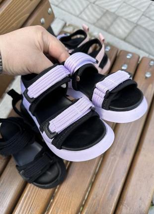 Босоножки сиреневые и пудровые девушкам текстильные 22-35р.5 фото