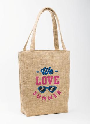 Сумка стандарт роріжка "love summer з окулярами"