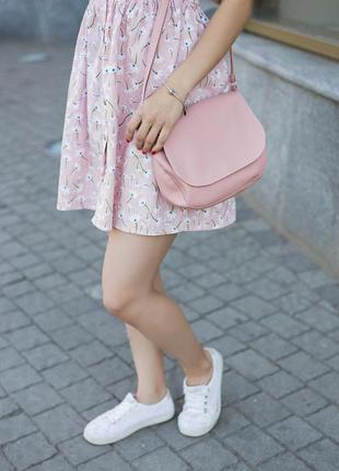 Сумочка габриела светло розовый флай