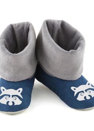 Домашние тапочки с манжетом енот_розмір 32-33 (21,5см)_склад